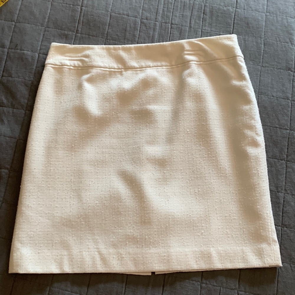 Ann Taylor winter white mini-skirt